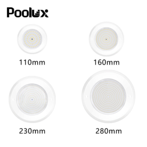 POOLUX Lock Design PC Slim 8mm Competititve Underwater Pool Lights