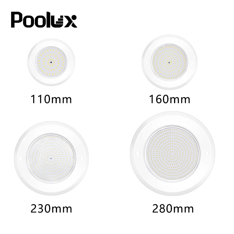 POOLUX Lock Design PC Slim 8mm Competititve Underwater Pool Lights