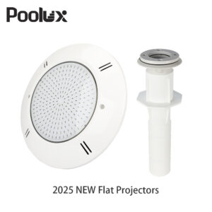 POOLUX Customized PC 265mm IP68 Underwater Lights for Liner Swimming Pool