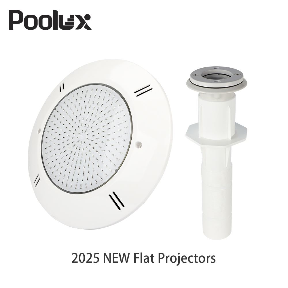 POOLUX Customized PC 265mm IP68 Underwater Lights for Liner Swimming Pool