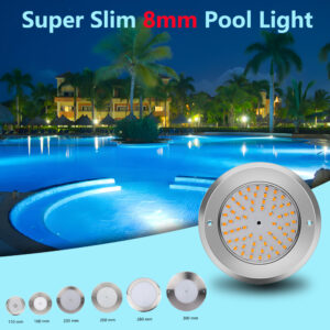 Two-Part Design Slim 8mm IP68 Waterproof Swimming Pool Lights