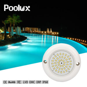 Whosales IP68 AC12V 90mm PC LED Swimming Pool Light Wall Mounted Resin-Filled Underwater Pool Light