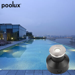 POOLUX Factory Stainless Steel Recessed Underwater Waterproof Mini LED Light for Swimming Pool
