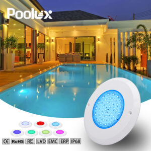 POOLUX Lock Design 8mm PC LED Pool Light – Durable Waterproof Pool Lighting Solutions