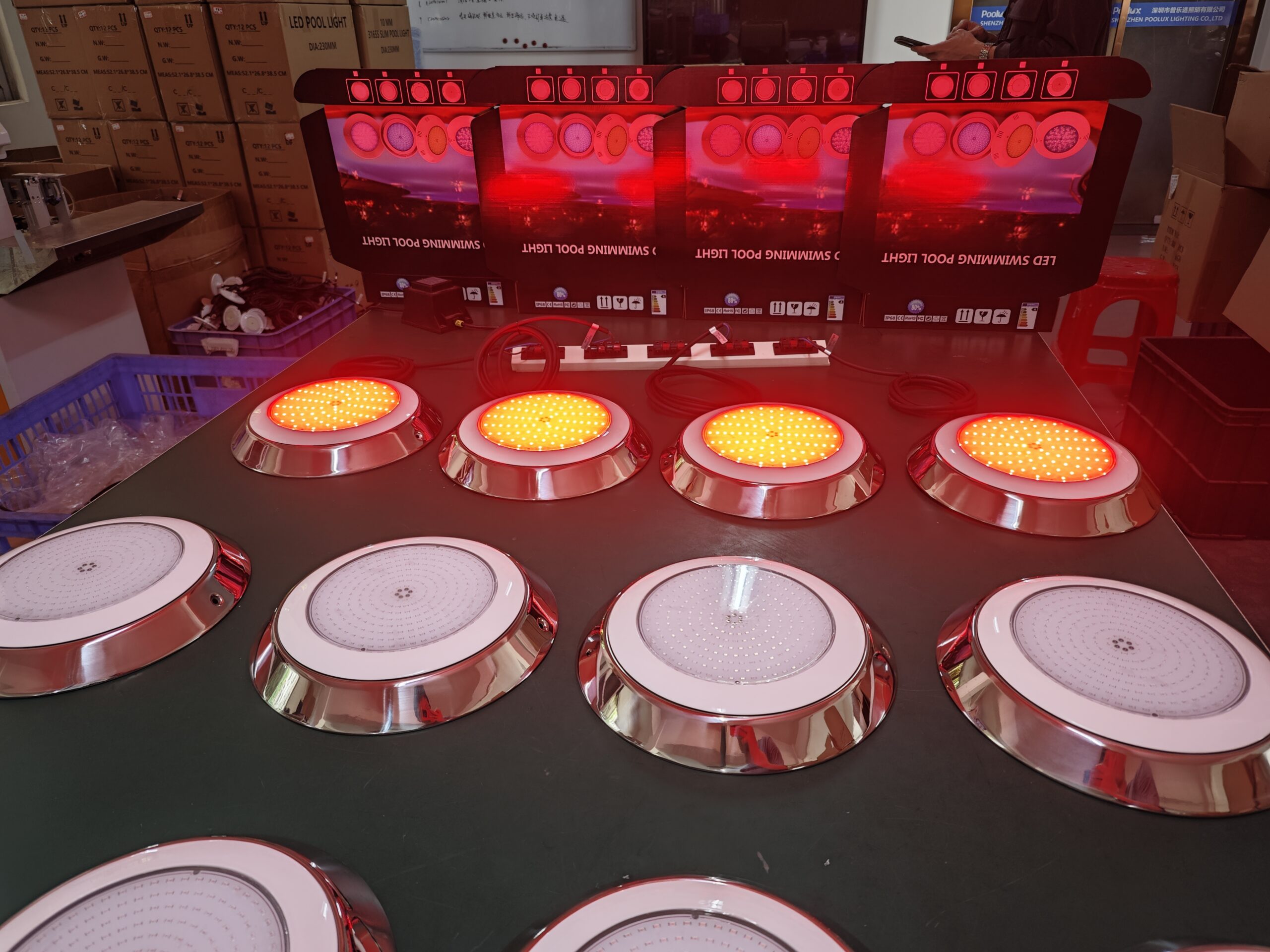 Resin-Filled IP68 Waterproof AC12V 295mm Stainless Steel LED Wall Mounted Underwater Pool Light - Image 7