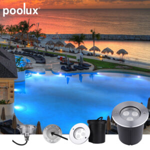 Manufacturer Stainless Steel Recessed Underwater IP68 118MM LED Light for Swimming Pool Light
