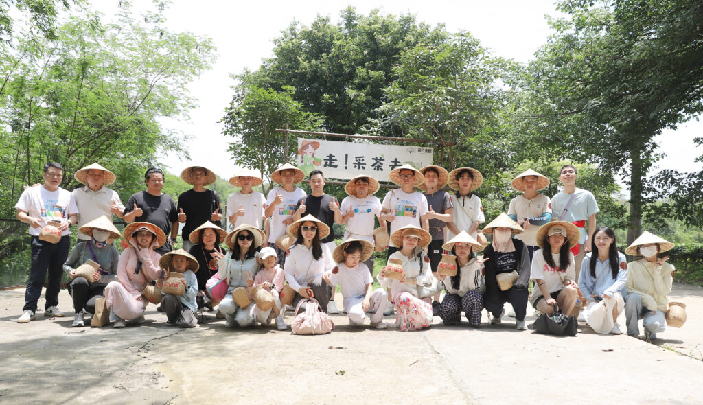 Group photo from the team-building event of Shenzhen Poolux Lighting Co., Ltd. (a pool lighting manufacturer)—providing one-stop swimming pool solutions.