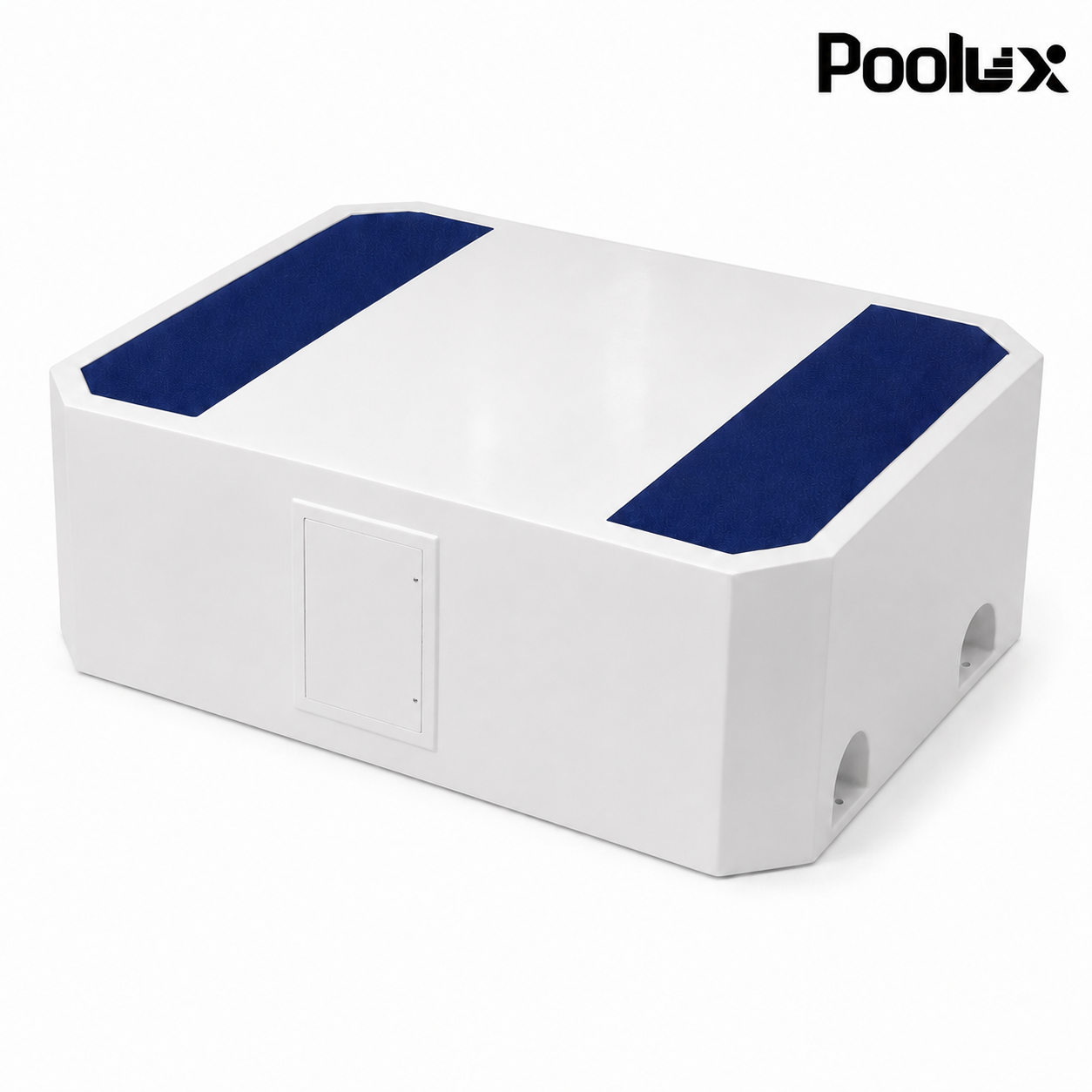 Poolux PL-ZGT003 swimming pool height platform with blue anti-slip standing areas