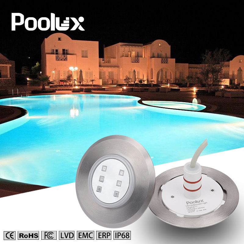 Stainless steel RGB waterproof mini pool LED underwater light