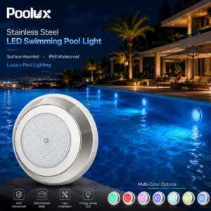 PL-RF230 AC12V IP68 Surface-Mounted LED Pool Light with 304 Stainless Steel Housing Pool Light