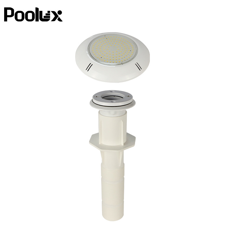 Poolux PL-LRF178 detachable pool light head and vinyl liner wall fitting structure