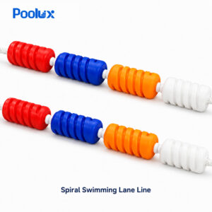 POOLUX PL-SL-9 9 cm Spiral Swimming Pool Lane Line