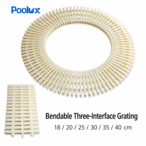 Poolux PL-BCC Bone Color Turnable Three-Interface Swimming Pool Grating